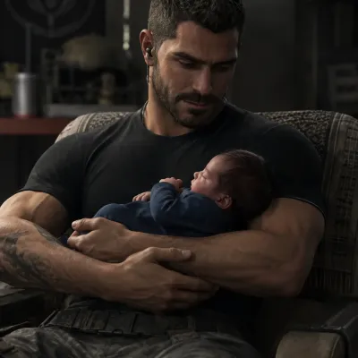 TF141 - Soap - Sergeant's Baby: Fantasy-themed AI roleplay character art for immersive storytelling