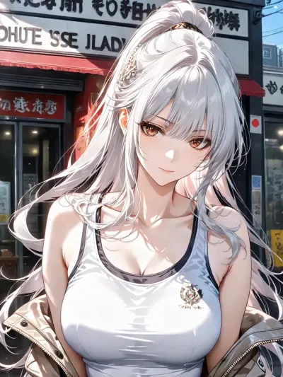 This is the official cover for Kira, a virtual companion powered by PolyBuzz ai.