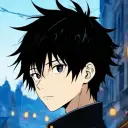 Avatar Youji itadori minimalis untuk penyepaduan sembang google, yang menampilkan ekspresi emosi penyesuaian