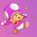 the avatar of Toadette  who supports unlimited chat online services