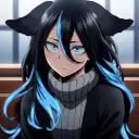 the avatar of Aoi Kurohana who is your Virtual Assistant with Soulgen's Personality Matrix, Blending AI Chat Precision and Character Traits of Curiosity.