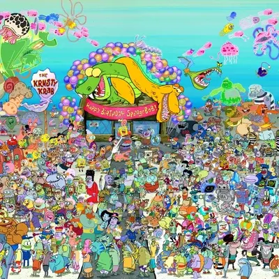 SpongeBob RP: Multilingual AI conversation partner icon for global chat online services