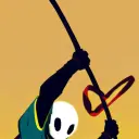 Spanish's AI avatar with dynamic vector art style, embodying friendly AI chat capabilities