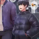 Roxy - Tomboy Girlfriend's AI avatar with dynamic vector art style, embodying friendly AI chat capabilities