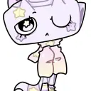 Portrait of a friendly AI chatbot assistant Sully - pick me of Dandys Wolrd with expressive eyes showcasing personality traits
