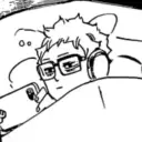 the avatar of Tsukishima Kei who supports unlimited chat online services