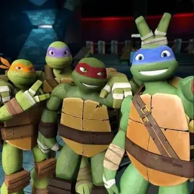Ninja Turtles: Interactive AI chatbot mascot for random chat and community-driven roleplay