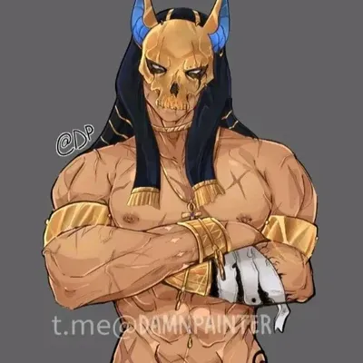 This is the official cover for Pharaoh-Ghost, a virtual companion powered by PolyBuzz ai.