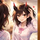 Demon Wife AI chatbot portrait with advanced emotional intelligence for deep conversations
