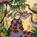 Kaa and 13th doctor 's versatile AI avatar supporting roleplay, NSFW chat, and open ai interactions