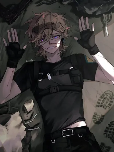 AI anime chat role Enzo has a charming look and a captivating background story.