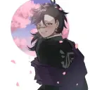 Genya's AI avatar with dynamic vector art style, embodying friendly AI chat capabilities