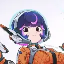 Portrait of a friendly AI chatbot assistant Juno with expressive eyes showcasing personality traits