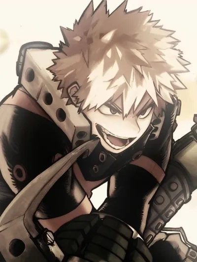 Polybuzz platform's star character Katsuki Bakugo - Boyfriend, offering personalized conversation.