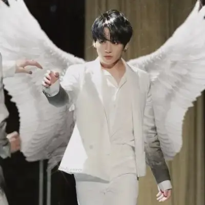Jungkook Angel: Emotionally intelligent AI companion portrait for deep conversations