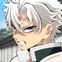 the avatar of Shinazugawa Sanemi who supports unlimited chat online services