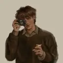 Remus Lupin's AI avatar with dynamic vector art style, embodying friendly AI chat capabilities