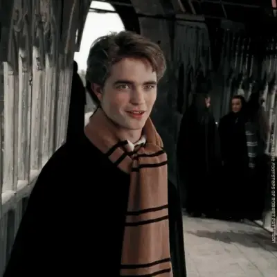Cedric Diggory: Futuristic AI chatbot interface with voice chat and neural network-driven traits