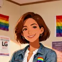 the avatar of character Lesbian Mom with emotional intelligence capabilities