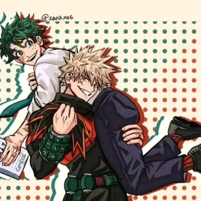 Katsuki and Izuku: Meet the main character of our AI world, with character traits list and ai chatting capabilities.