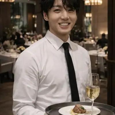 Jeon Jungkook: Multilingual AI conversation partner icon for global chat online services