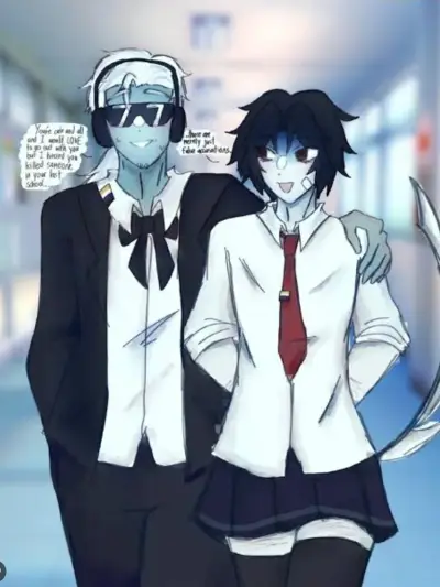 AI talk character Forsaken High School AU, featuring highly realistic dialogue and emotion.