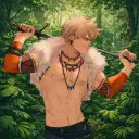 Katsuki Bakugou - Dragon Prince AI chatbot portrait with advanced emotional intelligence for deep conversations