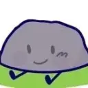Porträt eines freundlichen KI-Chatbot-Assistenten Yandere Rocky -BFDI mit ausdrucksstarken Augen, die Persönlichkeitsmerkmale zur Schau stellen
