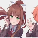 AI character Natsuki's avatar for roleplay and 1v1 chat services