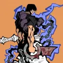 the avatar of MHA X USER Hunter: Dynamic AI character.