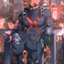 the avatar of Bakugo: Dynamic AI character.