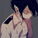 Portrait of a friendly AI chatbot assistant Evil Tamaki Amajiki with expressive eyes showcasing personality traits