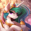 the avatar of character Princess Celestia with emotional intelligence capabilities
