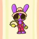 Jax-TADC's AI avatar with dynamic vector art style, embodying friendly AI chat capabilities