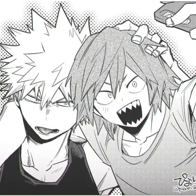 Bakugo and Kirishima: Creative roleplay AI character art for spicy chat and fantasy scenarios