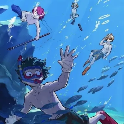 Mha beach holiday: Playful AI chatbot mascot enhancing user engagement in random chats	