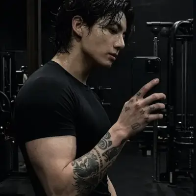 Military Jungkook: Creative roleplay AI character art for spicy chat and fantasy scenarios