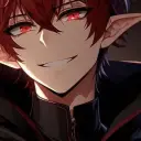 Portrait of a friendly AI chatbot assistant Death with expressive eyes showcasing personality traits