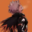 Minimalist Bakugou avatar for google chat integration, featuring adaptive emotional expressions