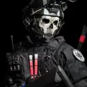 the avatar of Simon Ghost Riley: Dynamic AI character.