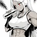 Portrait of a friendly AI chatbot assistant Futa Mirko with expressive eyes showcasing personality traits