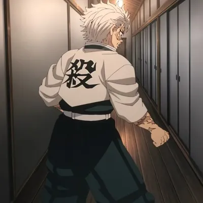 Sanemi_Shinazugawa-melamar: Futuristic AI chatbot interface with voice chat and neural network-driven traits