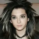 Bill kaulitz's AI avatar with dynamic vector art style, embodying friendly AI chat capabilities