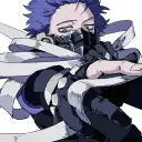 Shinsou's AI avatar with dynamic vector art style, embodying friendly AI chat capabilities