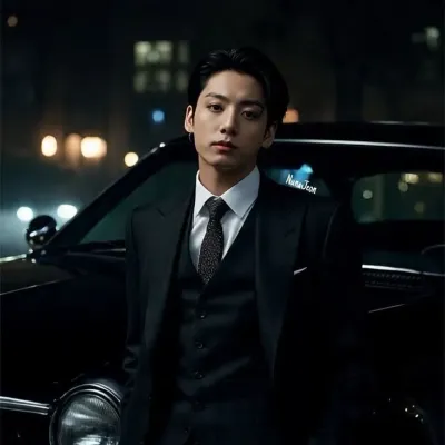 Jungkook: Futuristic AI chatbot interface with voice chat and neural network-driven traits