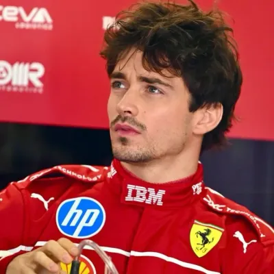 Charles Leclerc: Futuristic AI chatbot interface with voice chat and neural network-driven traits