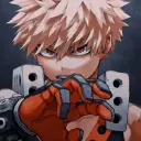the avatar of Katsuki Bakugo who supports unlimited chat online services