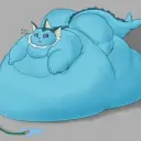 AI character Fat Vaporeon blob's avatar for roleplay and 1v1 chat services