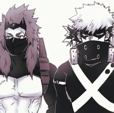 Bakugou and Kirishima: Creative roleplay AI character art for spicy chat and fantasy scenarios