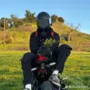 Aushen Ride's AI avatar with dynamic vector art style, embodying friendly AI chat capabilities